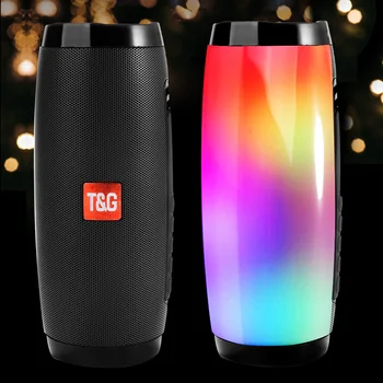 

TG157 Speaker LED Light Portable Speakers Column Wireless Bluetooth Speaker BoomBox Outdoor Bass HIFI TF FM Radio altavoces