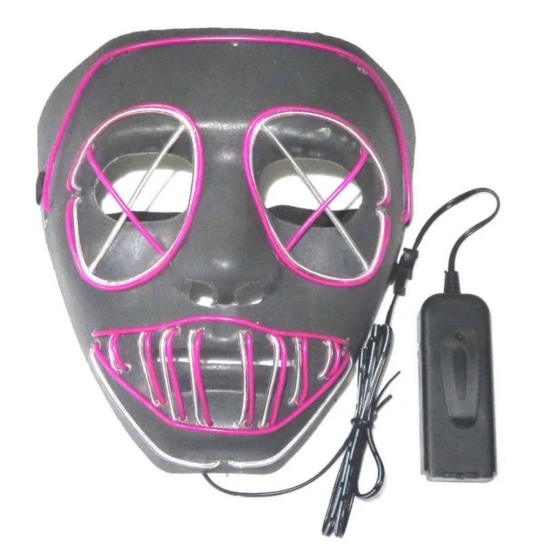 Halloween Purge LED Light Up Mask Masquerade Party Dress Up Halloween Decorative Masks Glow Party Favors Supplies