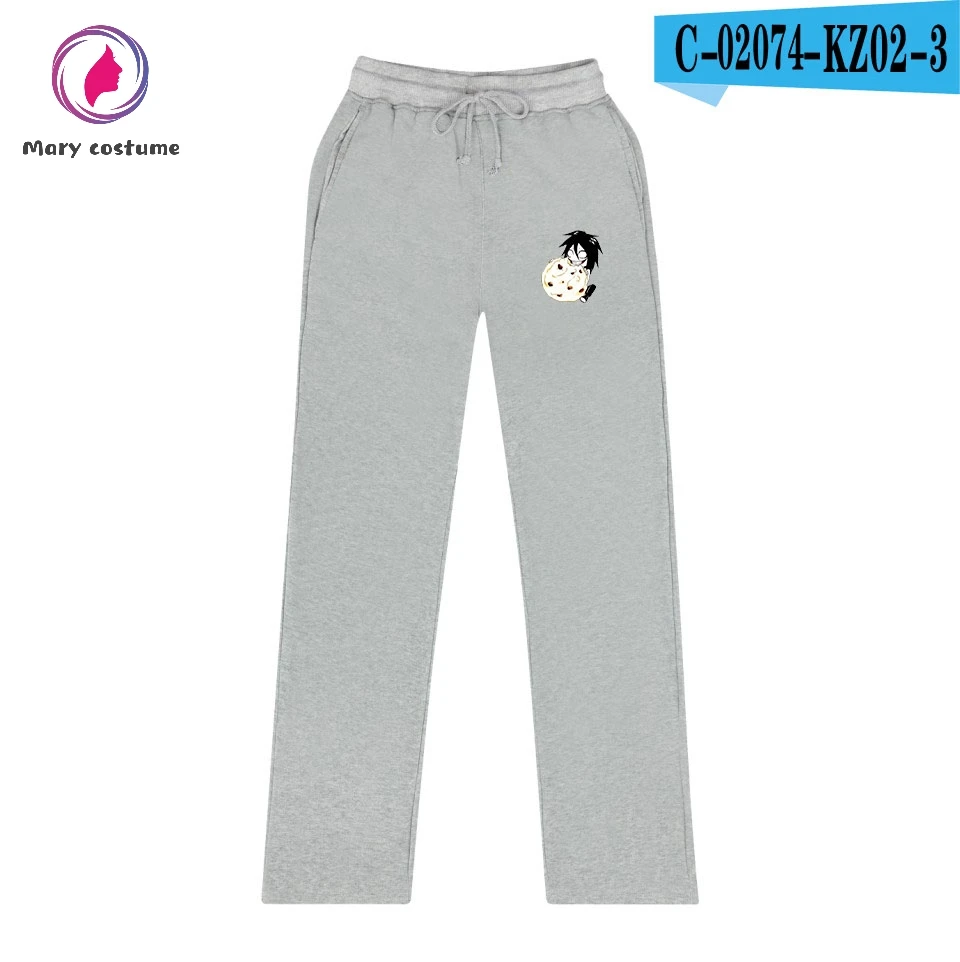 Creepypasta Style Cooton Men Loose Pants High Quality Jogging Sports Trousers Fashion Comfortable Casual Pants - Цвет: gray
