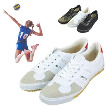 Unisex voleibol sapatos de treinamento profissional leve tênis buffer respirável ao ar livre calçados esportivos lona