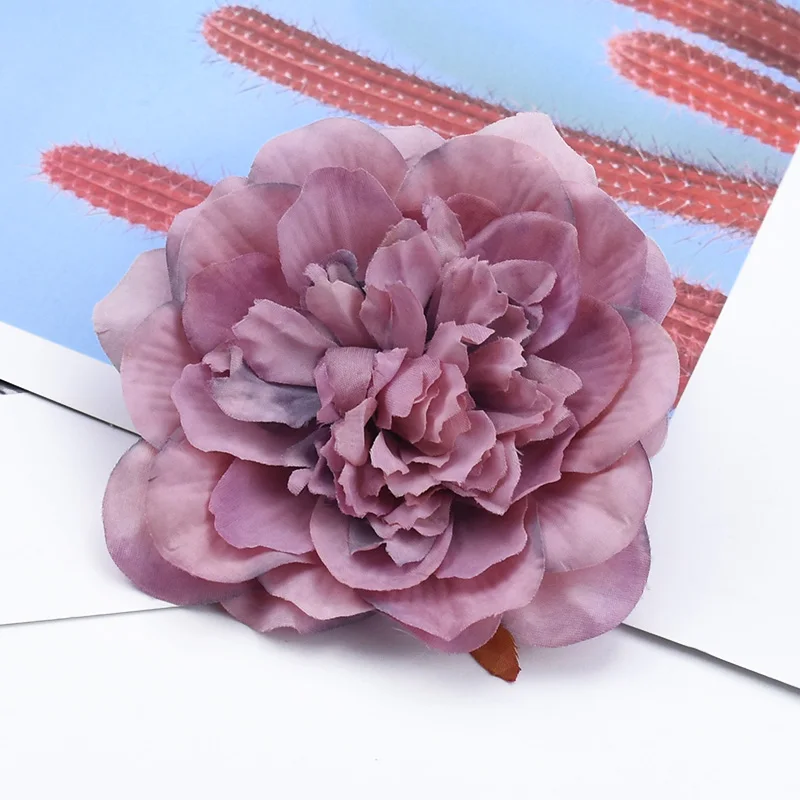 10 Pieces Scrapbooking flowers wall Vintage peony wedding Party decoration Christmas crafts needlework artificial flowers cheap