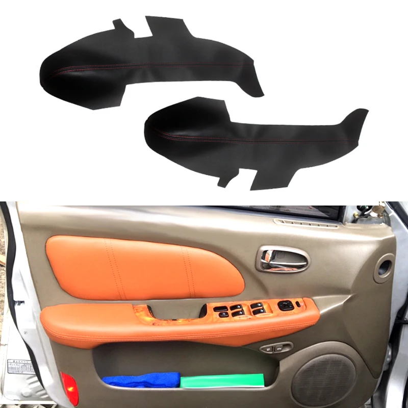 Мягкий кожаный чехол на дверной подлокотник для Hyundai Sonata 2004 2005 2006 2007 2008