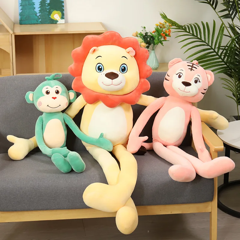 Sunflower Lion&Tiger Long Legs Plush Toy Soft Stuffed Cartoon