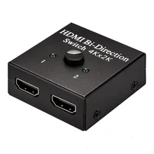 Переключатель OULLX KVM HDMI-совместимый сплиттер 4K двунаправленный 1x 2/2x1 адаптер для HDMI переключателя 2 в 1 для PS5/4 XBox ТВ компьютера Переключатель OULLX KVM HDMI-совместимый сплиттер 4K двунаправленный 1x 2/2x1 адаптер для HDMI переключателя 2 в 1 для PS5/4 XBox ТВ компьютера