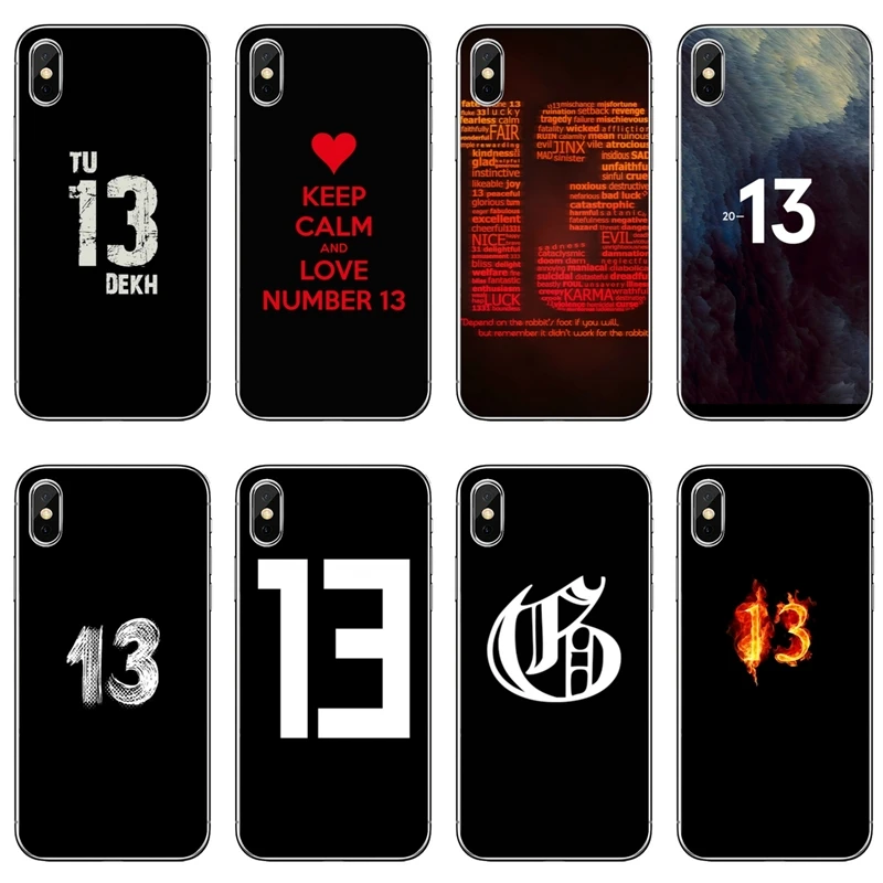 Чехол lucky number 13 для iPhone 11 Pro XS Max XR X 8 7 6 6S Plus 5 SE 4 iPod Touch чехол | Мобильные телефоны и