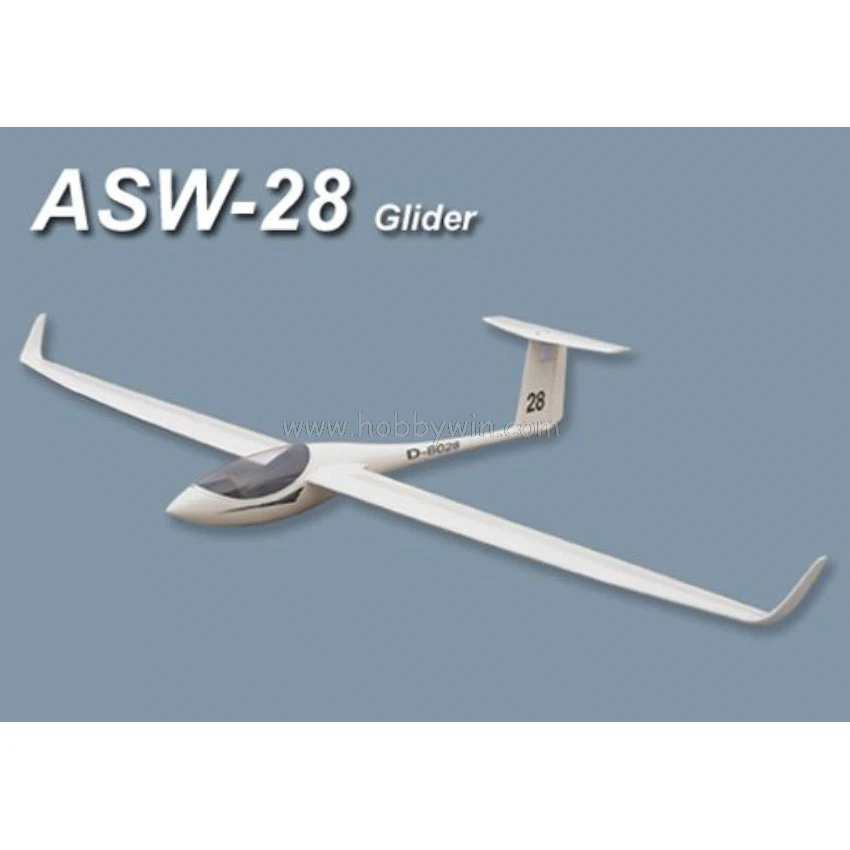 ASW 28 планер наклона 2530 мм ARF без электрической части RC стекловолокно фюзеляж