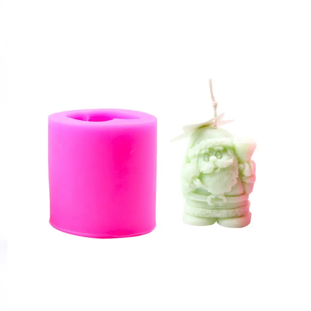 Стерео 3D Рождественская елка свеча форма для DIY свеча для изготовления конфет мыло и силиконовая форма для выпечки Рождественское украшение