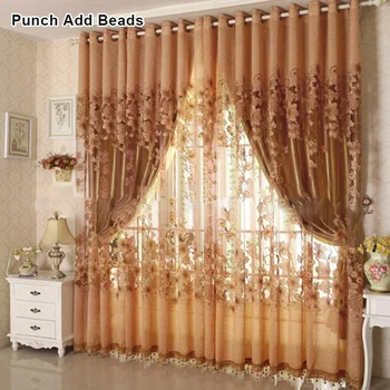 

Floral Half Shading Curtain Window Treatment for Living Room Bedroom Decor UD88