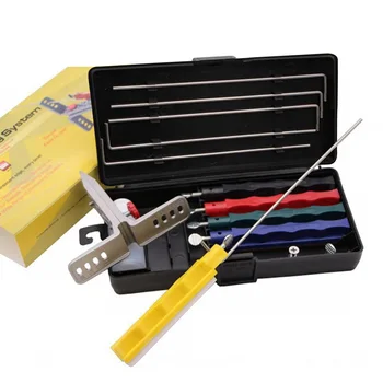 

Kitchen Sharpening System Tool Set Fast Fix Angle Sharpener Stainless Steel Profession Sharpening Sharpener with 4pcs Whetstone
