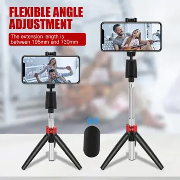 

For iPhone Samsung 3 In 1 Selfie Stick Portable Bluetooth Remote Control Selfie Sticks Tripod Wireless Bluetooth Phone Holder