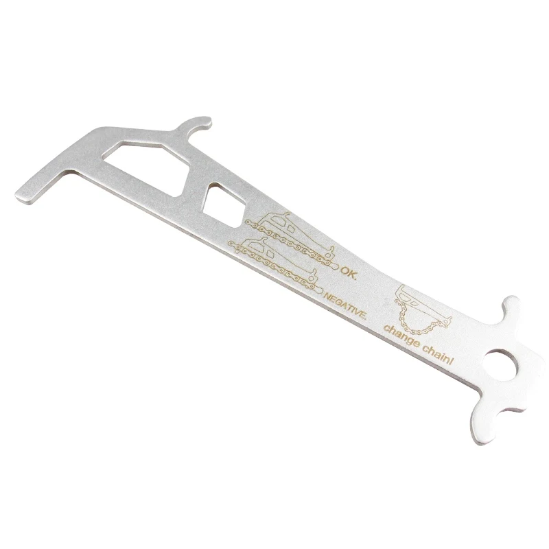 Велосипед из нержавеющей стали 2 в 1 измерительный прибор для проверки цепи с цепными крючками велосипедная цепь Одежда MTB велосипед индикатор RoadLoss