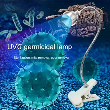 

New UVC UV Germicidal Lamp USB Powered Removable Portable Germicidal Lamp For Home Bathroom Kitchen Closet Office Sterilization