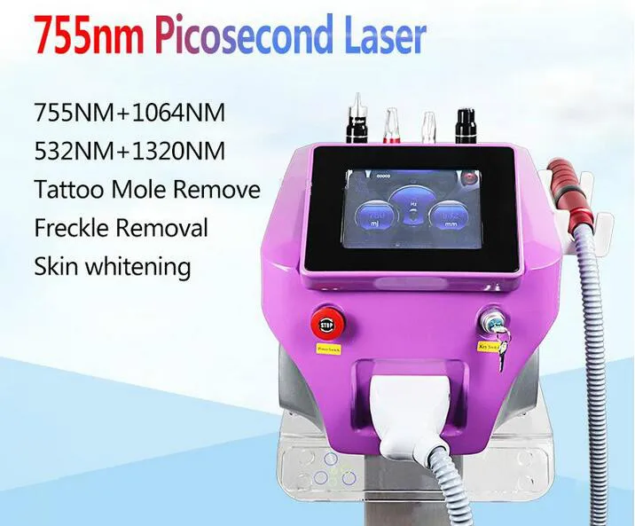 Picosecond Q переключатель лазерная машина для удаления пигмента с 1064nm 532nm 755 мм Удаление Ance омоложение кожи для салонной клиники