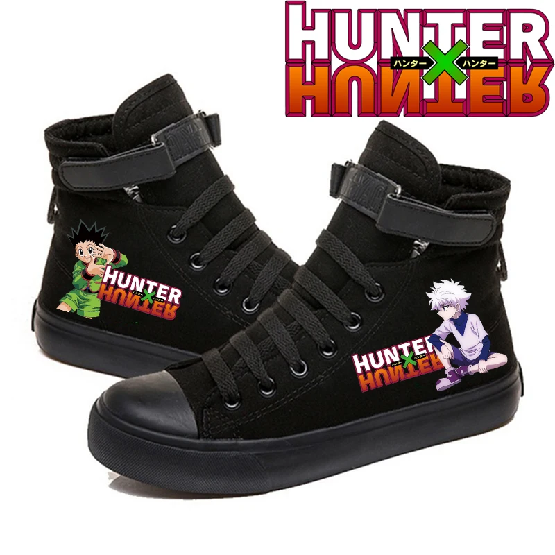 Hunter x Hunter-zapatos de lona a la moda para mujer, zapatillas planas informales con estampado alto, 2020