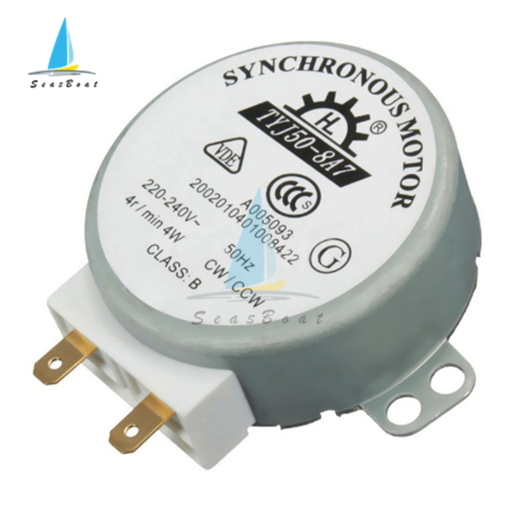 AC Motor Microwave Turntable 220-240V 4W 4/5/6RPM 50/60Hz CW/CCW TYJ50-8A7 49TYZ-A2
