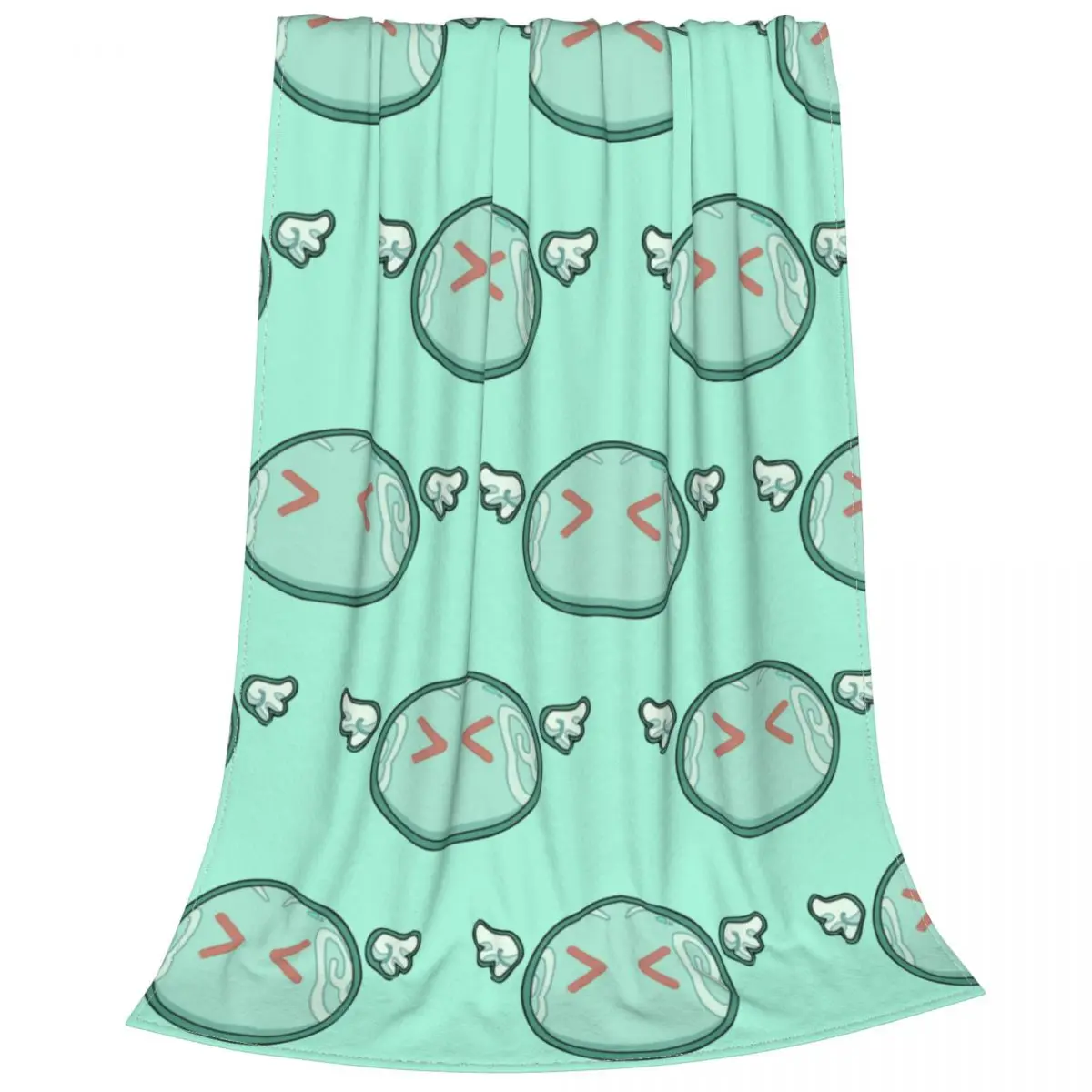 Genshin Impact Anemo Slime Fleece ������ ���� �� ��� �ִϸ��̼� ���� ��� Ultra-Soft Bedspread