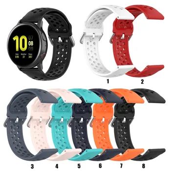 

20MM 22MM Silicone Replacement Watch Strap For Xiaomi watch color for Samsung Galaxy watch42MM Wristband for Huawei GT2 46MM