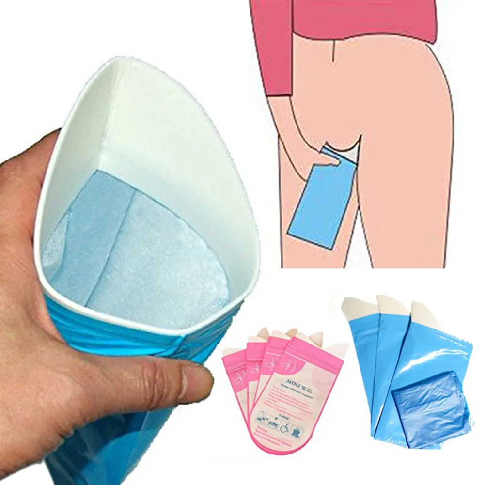 

4 Pcs/ Box Unisex Outdoor Travel Eco-friendly Urine Prevent Stink Mini Vomit Bags Toilet Disposable Emergency Tool can CSV