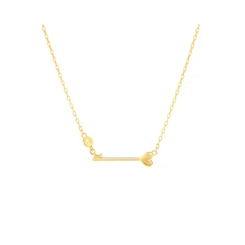

S925 Sterling Silver Small Key Necklace Female Clavicle Chain Small Fresh Korean Temperament Creative