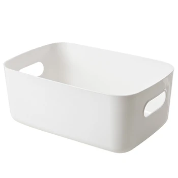 

White Large Capacity Makeup Organizer Cosmetic Storage Box Makeup Display Case Brush Lipstick Holder Desk Bathroom Kitchen Organ