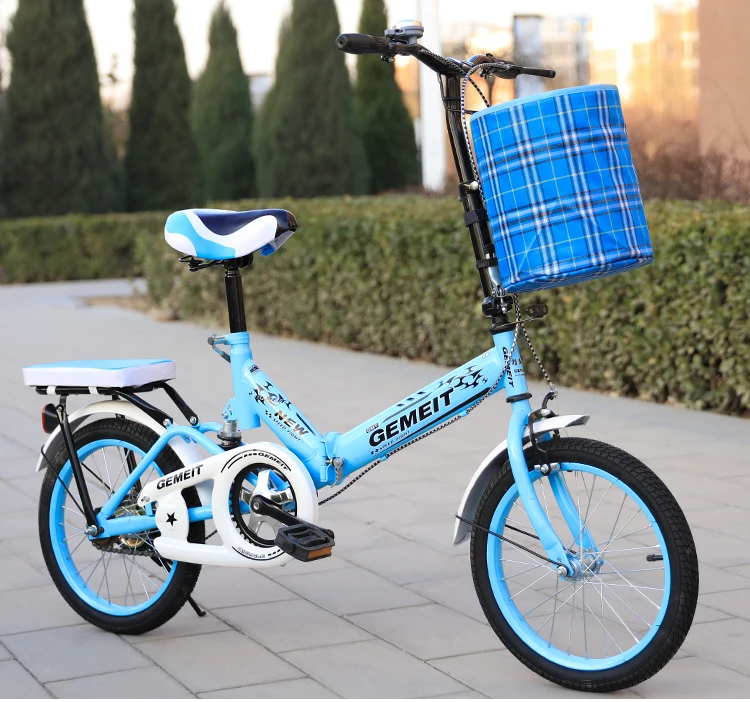 2020 folding bike 20 inch 16 inch children's bike multifunctional shock-absorbing bike free installation adult bike