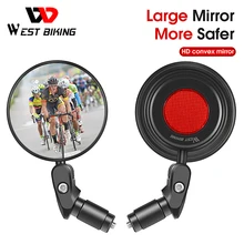 

WEST BIKING 360° Bicycle Rearview Mirror Wide Range HD Cycling Mirror Adjustable Handle Bar Reflector for MTB Bike Accessories