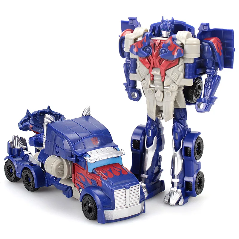 12cm Transformation Robot Kit Spielzeug Transformator 2 In 1 Einen Schritt Verformung Optimus Hornets Modell Verformt Auto Spielzeug Fur Kinder Geschenk Spargut
