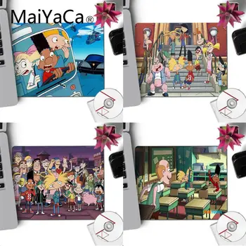 

MaiYaCa Hey Arnold Helga love Rubber Mouse Pad DIY Design gaming Mouse pad Rug For PC Laptop Notebook Computer 22X18CM