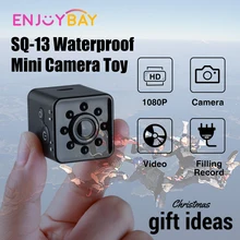SQ13 игрушечная мини-камера, Детская уличная игрушка, Wifi Водонепроницаемая камера, 1080P HD видео рекордер, инфракрасное ночное обнаружение, Детский Рождественский подарок