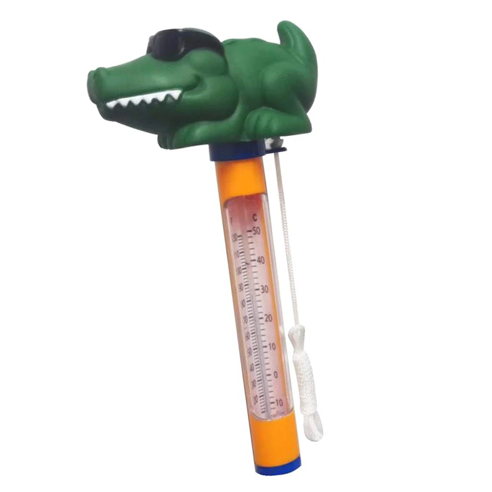 Baby Swimming Pools Thermometer Animal Floating Thermometer with Lanyard for Baby Bath Swimming Pool