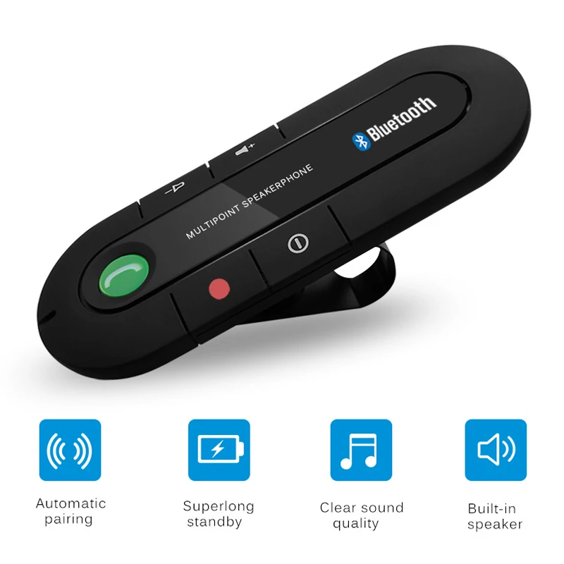 Автомобильный Bluetooth приемник передатчик Громкая связь вызов USB Bluetooth MP3 музыкальный плеер адаптер аудио приемник многоточечный Громкая связь телефон