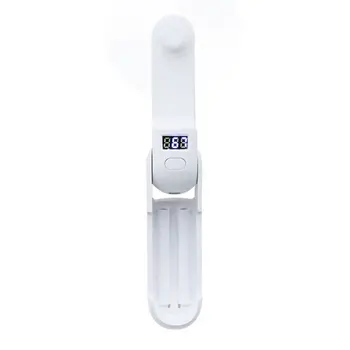 

Hand-Held Folding Fan Creative Mobile Phone Holder Digital Display Power Charging Triple Practical Fan