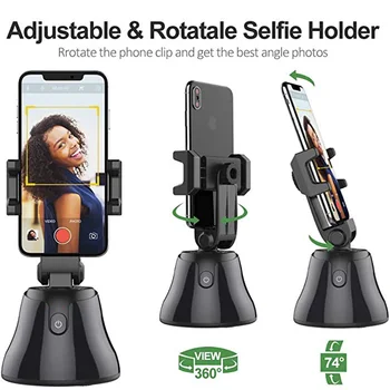 

Auto-tracking Phone Holder Smart Capture Smartphone Selfie Shooting Gimbal 360 degree Face & Object Follow Up For Vlog Tiktok