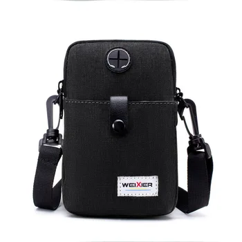 

Dihope Casual Shoulder Bag Multi-Function Canvas Mobile Phone Travel Sports bag Waist Messenger Bags Brand Portable Male Bolsa
