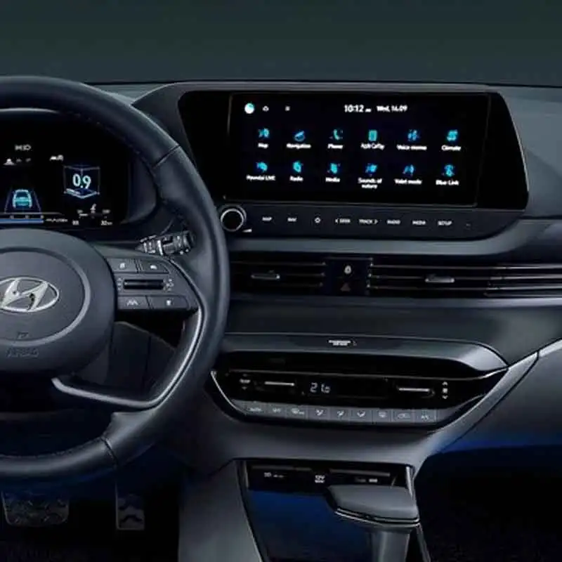 Hyundai için Bayon 2021 2022 10.25 inç araba radyo GPS navigasyon ekran ...
