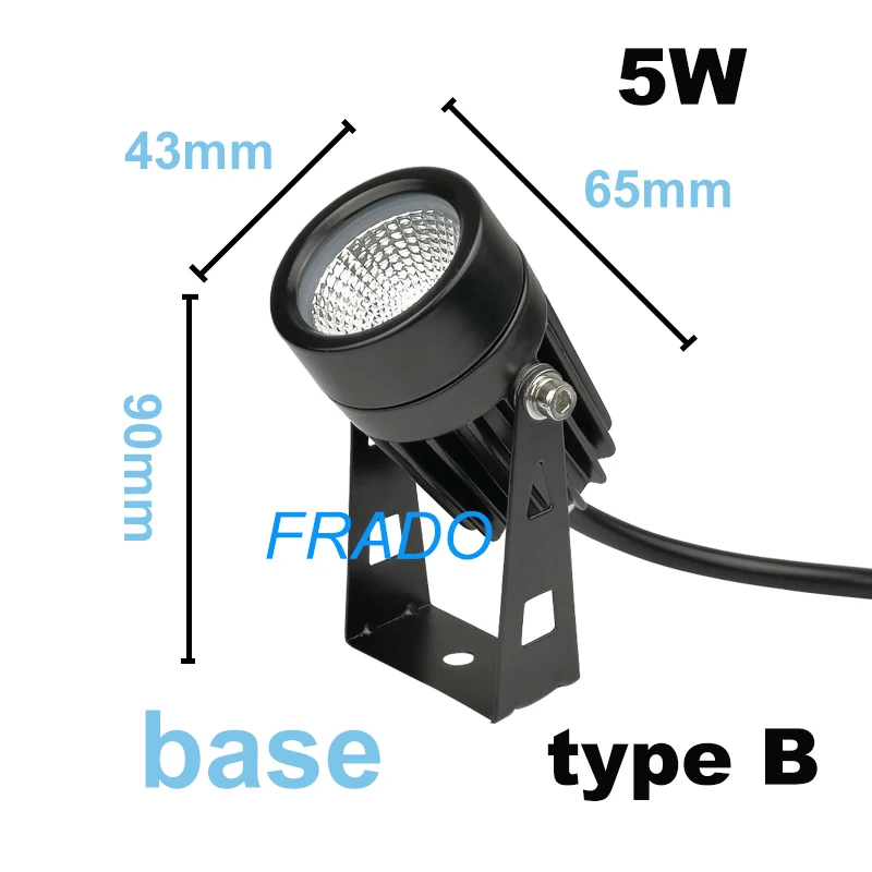 ตัวเลือกสินค้า ไฟส่องสนาม LED กันน้ำ IP65 7-20W กลางแจ้ง