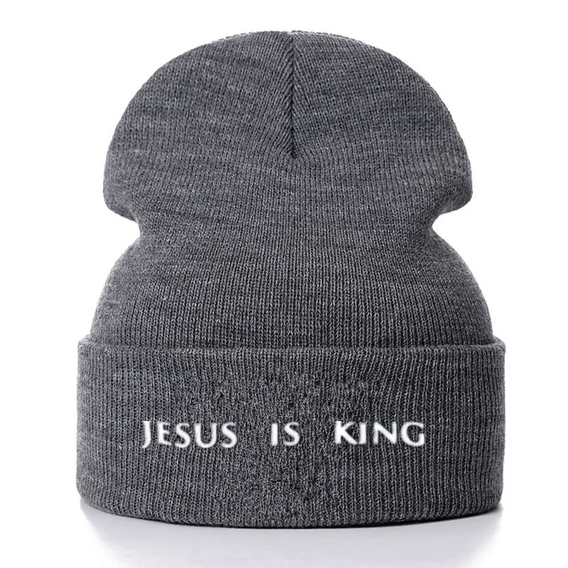 Kanye West Jesus Is King хлопковые повседневные шапочки для мужчин и женщин модная вязаная зимняя шапка хип-хоп Skullies Hat