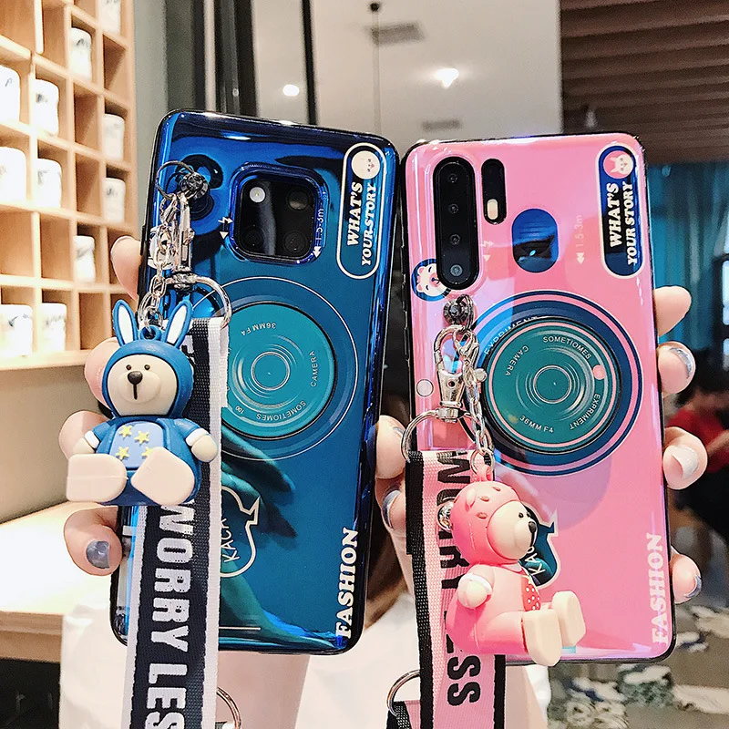 

Blu-ray camera Silicone mobile phone case for iPhone 6 6s 7 8 Plus Lanyard Pendant for iPhone 11 Pro MAX X XS MAX XR Cover
