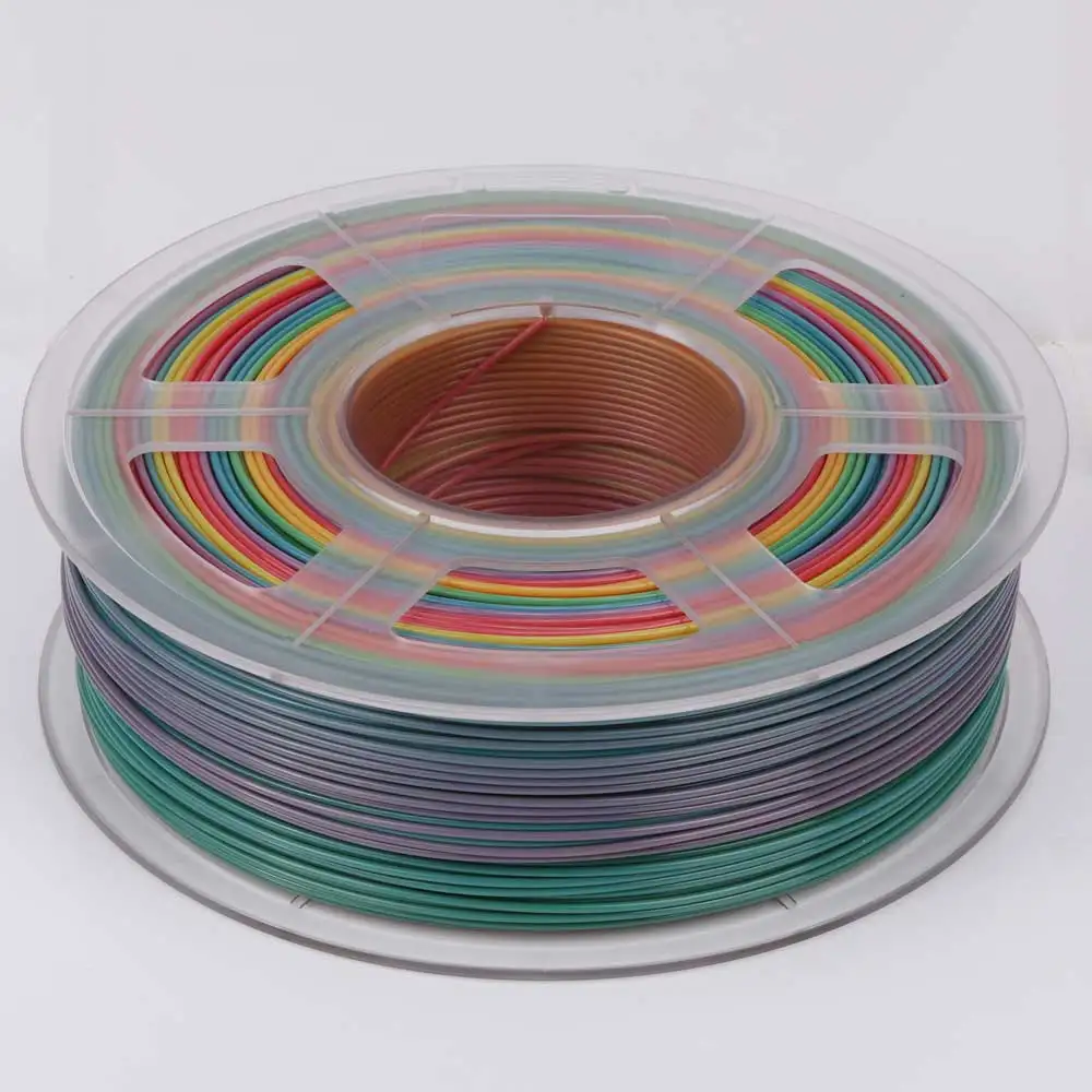 Rainbow SUNLU Радужная PLA нить 1,75 мм 1 кг 3d принтер материал размерная точность+/-0,02 мм с катушкой расходные материалы - Цвет: Rainbow