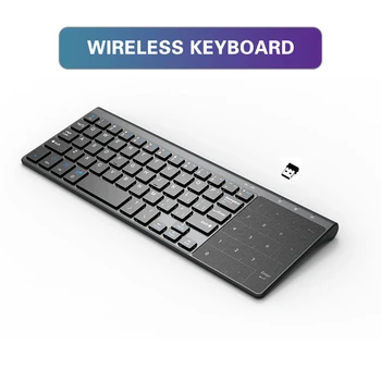 

2.4G Wireless Keyboard For Android Windows Desktop Laptop PC TV Box With Number Touchpad Mouse Thin Numeric Keypad
