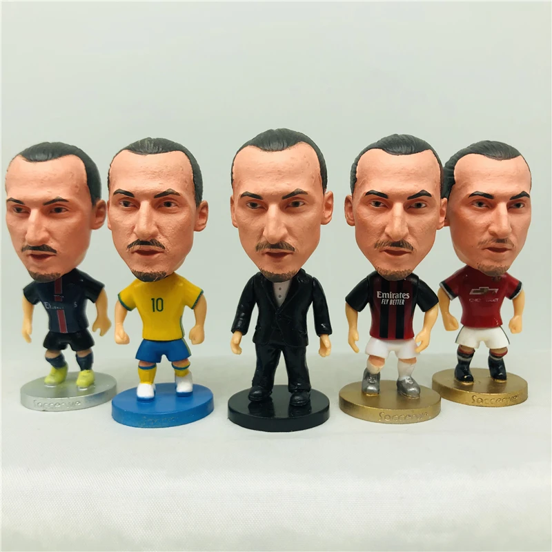 2.55" Soccer Doll Figure Cartoon Club Player Figurines Ibrahimovic Bruno Kane 6.5cm Height fashion doll Dolls