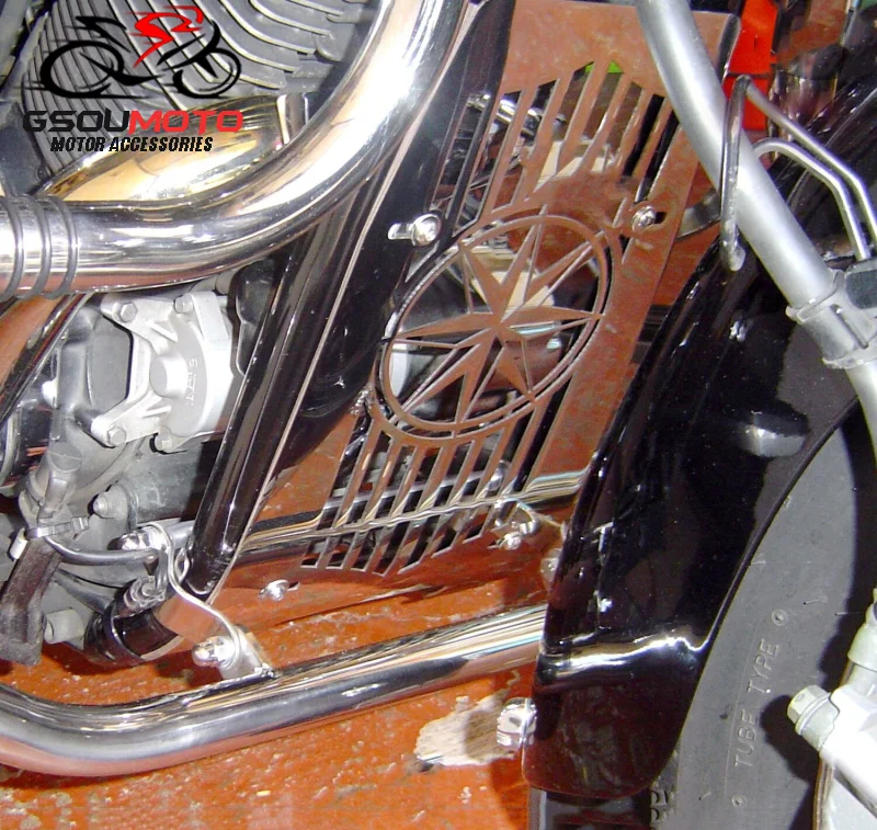 Мотоциклетная решетка радиатора защитная решетка для гриля охладитель воды крышка двигателя для Yamaha XVS1100 Drag Star классический на заказ 1999-2012
