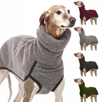 

High Collar Pet Clothes for Medium Large Dogs Winter Warm Big Dog Coat Pharaoh Hound Great Dane Pullovers Mascotas Supplies