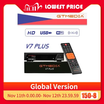 

GTMEDIA V7 PLUS receptor DVB-S2 DVB-T2 Satellite TV Combo Receiver+wifi antenna Support H.265+Spain Italy CZ Decoder For Family