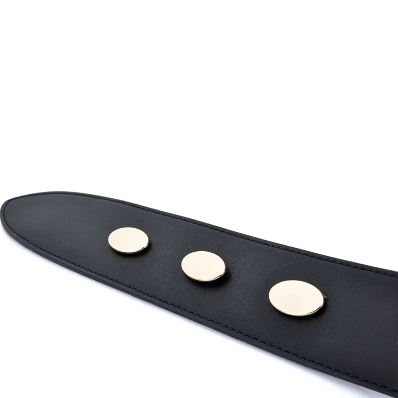 Designer High Quality Cowhide Woman Belt Retro Willow Nail Ladies Casual Diagonal Wide Waist Closure Genuine Leather Belts