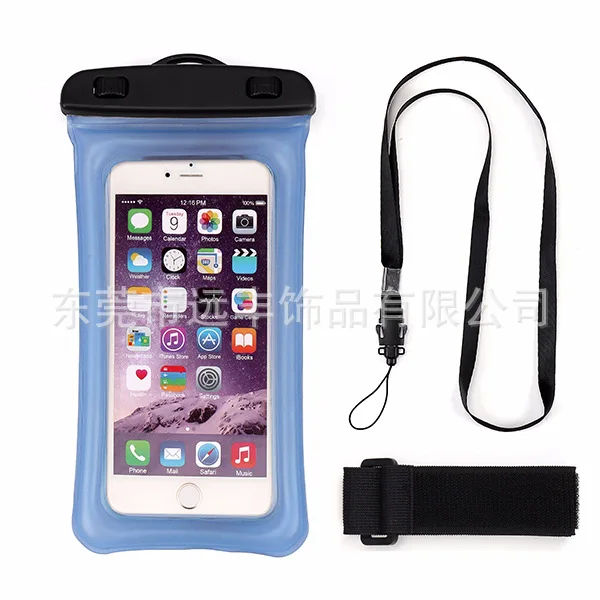 Floating Waterproof Bag Transparent Touch Screen iPhone X Outdoor Swimming Inflatable Environmentally Friendly Universal Waterpr