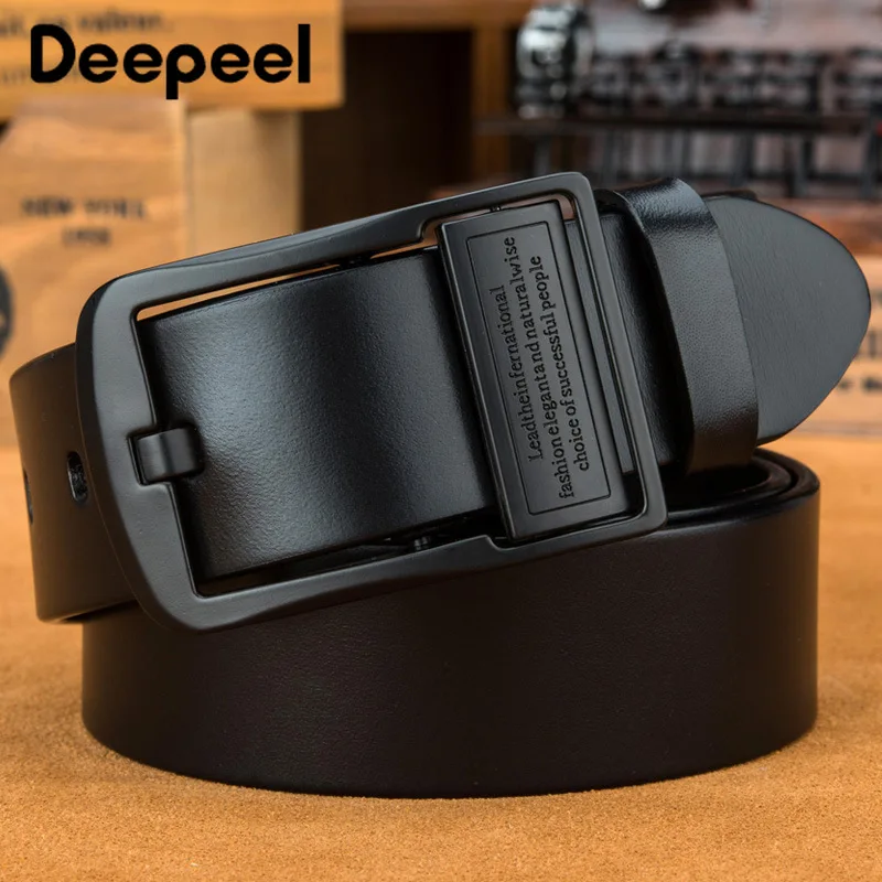 Deepeel 1 шт. 3,8 см* 105-165 см роскошный модный первый слой кожаный мужской ремень с пряжкой из сплава удлиненный большой размер дизайнерский ремень