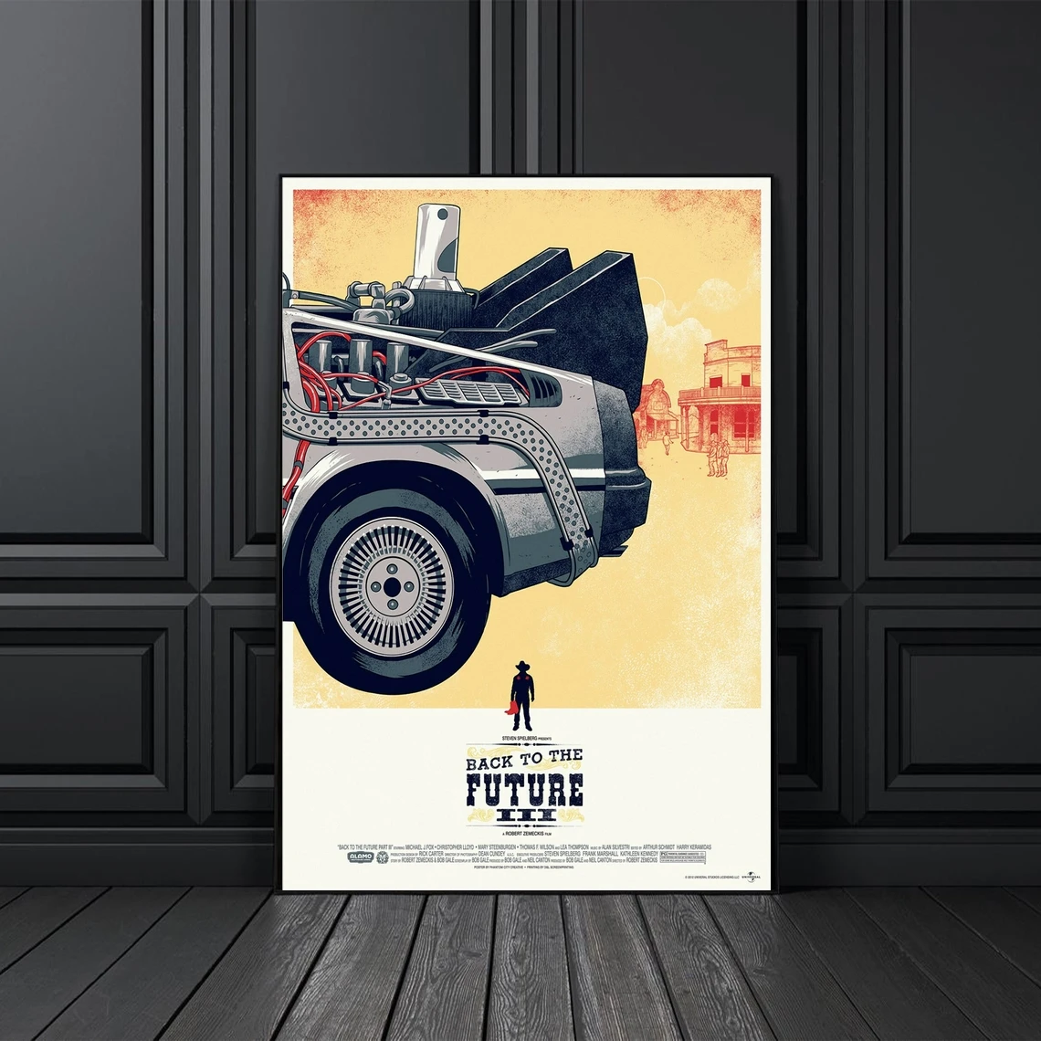 

Назад в будущее часть 3 классический ретро фильм плакат покрытие холст печать пользовательский плакат домашний декор настенная живопись (без рамки)