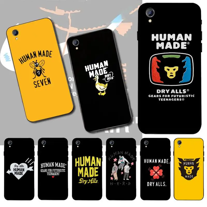 

HPCHCJHM Japan Human Made Girls Dont Cry DIY Painted Bling Phone Case For Vivo Y91c Y17 Y51 Y67 Y55 Y93 Y81S Y19 Y7S Case