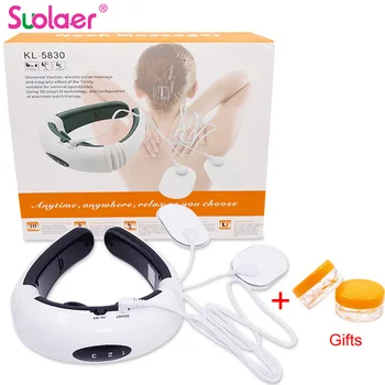 

Electric Pulse Neck Massager Far Infrared Heating Body Pain Relief Health Care Relaxation Tool Intelligent Cervical Massager